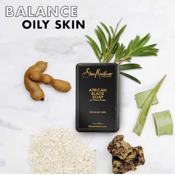 2pk Shea Moisture African Black Soap W/Shea Butter For Blemish Prone Oily Skin - Picture 9 of 12